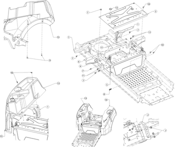 Part Location Diagram of 703-09320D Cub Cadet Seat Frame